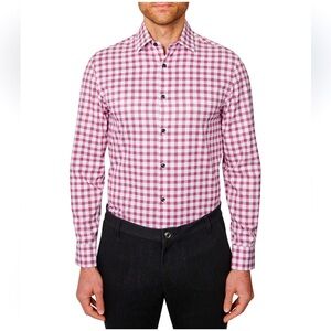 CON.STRUCT plaid performance shirt